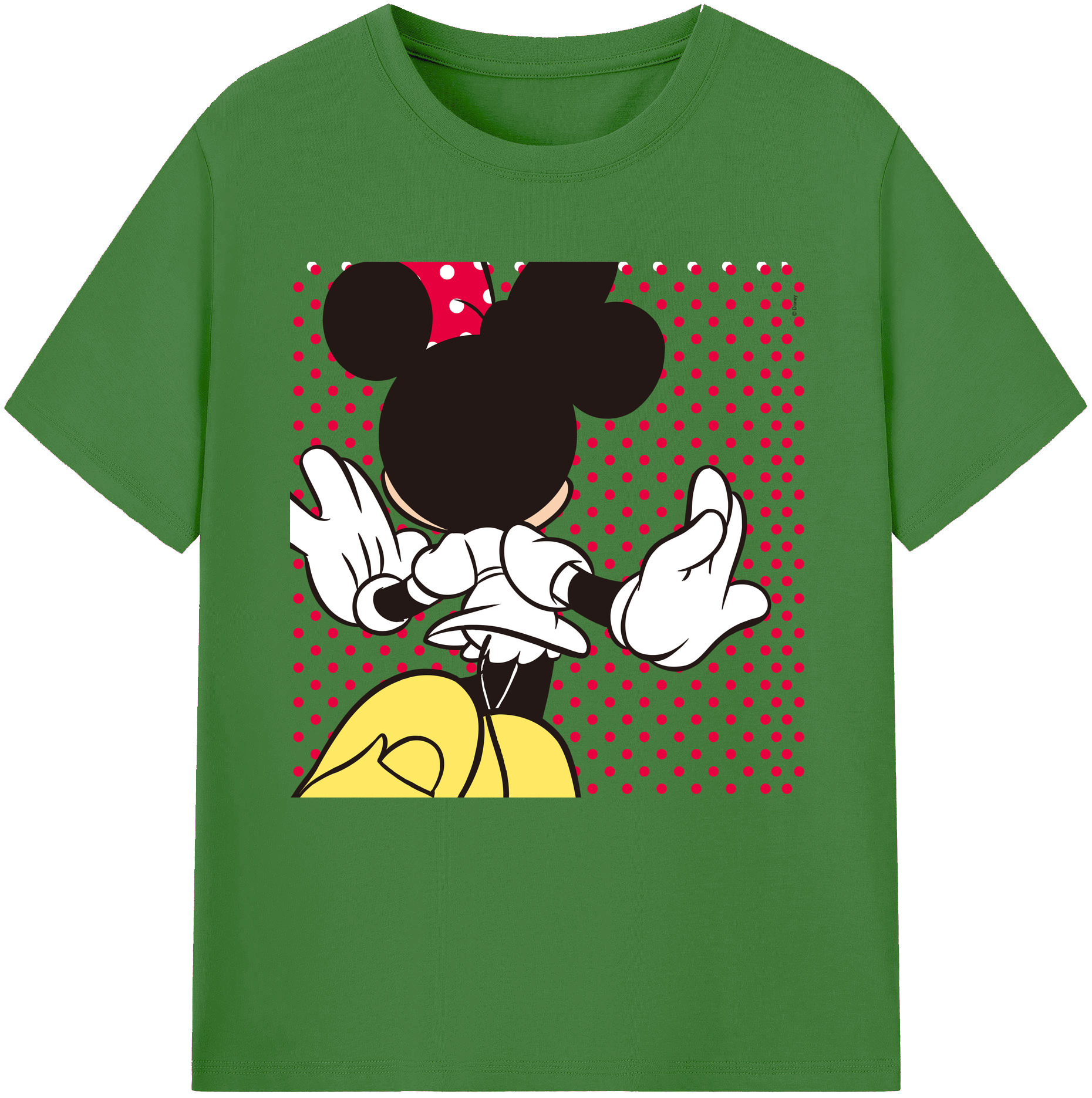 （画像用） ミッキーマウス Mickey Mouse レディースカジュアルプリントTシャツ（綿100％）